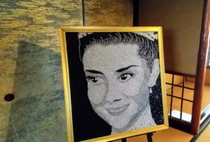 Portrait d'Audrey réalisé par shibori