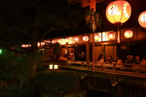 Le Beer Garden du quartier de Kamishichiken