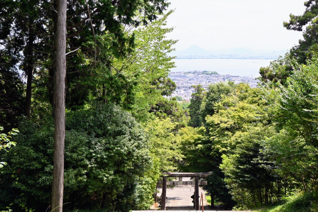 Vue sur le lac Biwa