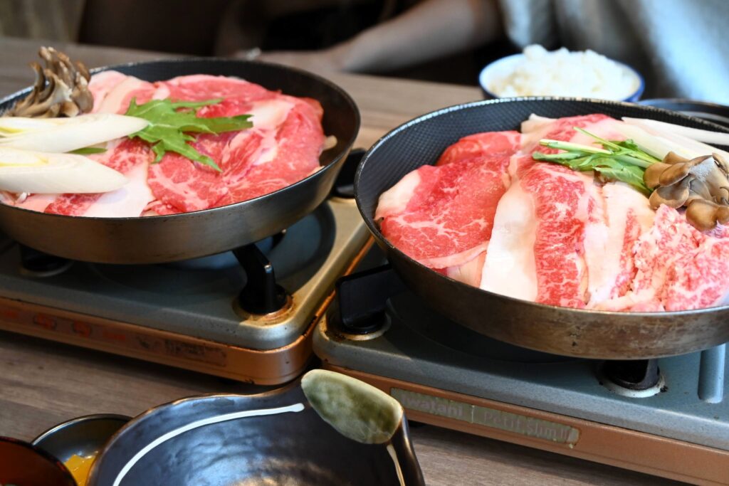 Ingrédients pour sukiyaki