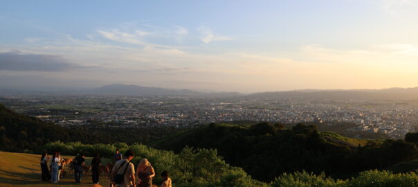 Au sommet du mont Wakakusa
